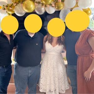 LULUS NORA LEE WHITE SLEEVELESS LACE MIDI DRESS